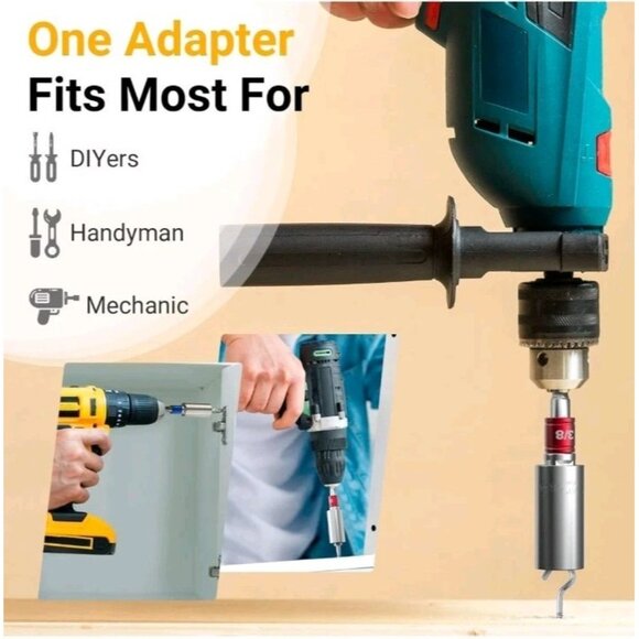 Socket Adapter Set Tools Impact Drill Adapter Extension Open Box - Picture 9 of 9